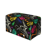 Colorful Dinosaur Fossil Pattern Print Leather Tissue Box Cover