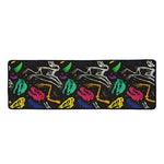 Colorful Dinosaur Fossil Pattern Print Long Kitchen Mat
