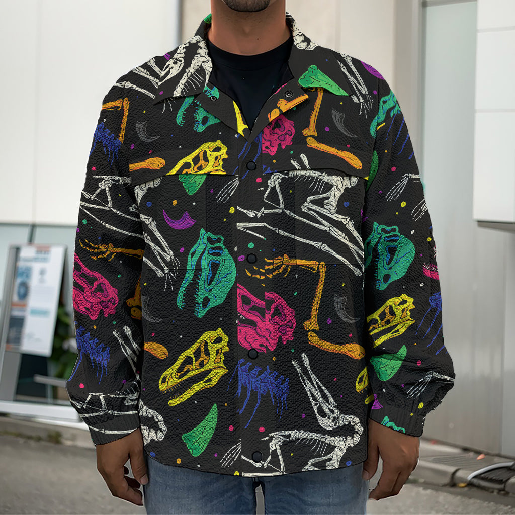 dinosaur dress shirt mens 100% Silk Men's Dinosaur Shirts With Camp Collar Jurassic Dinos Park Luxurious