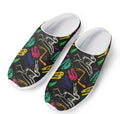 Colorful Dinosaur Fossil Pattern Print Mesh Casual Shoes