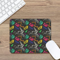 Colorful Dinosaur Fossil Pattern Print Mouse Pad