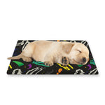 Colorful Dinosaur Fossil Pattern Print Pet Cooling Mat Cover