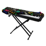Colorful Dinosaur Fossil Pattern Print Piano Keyboard Cover