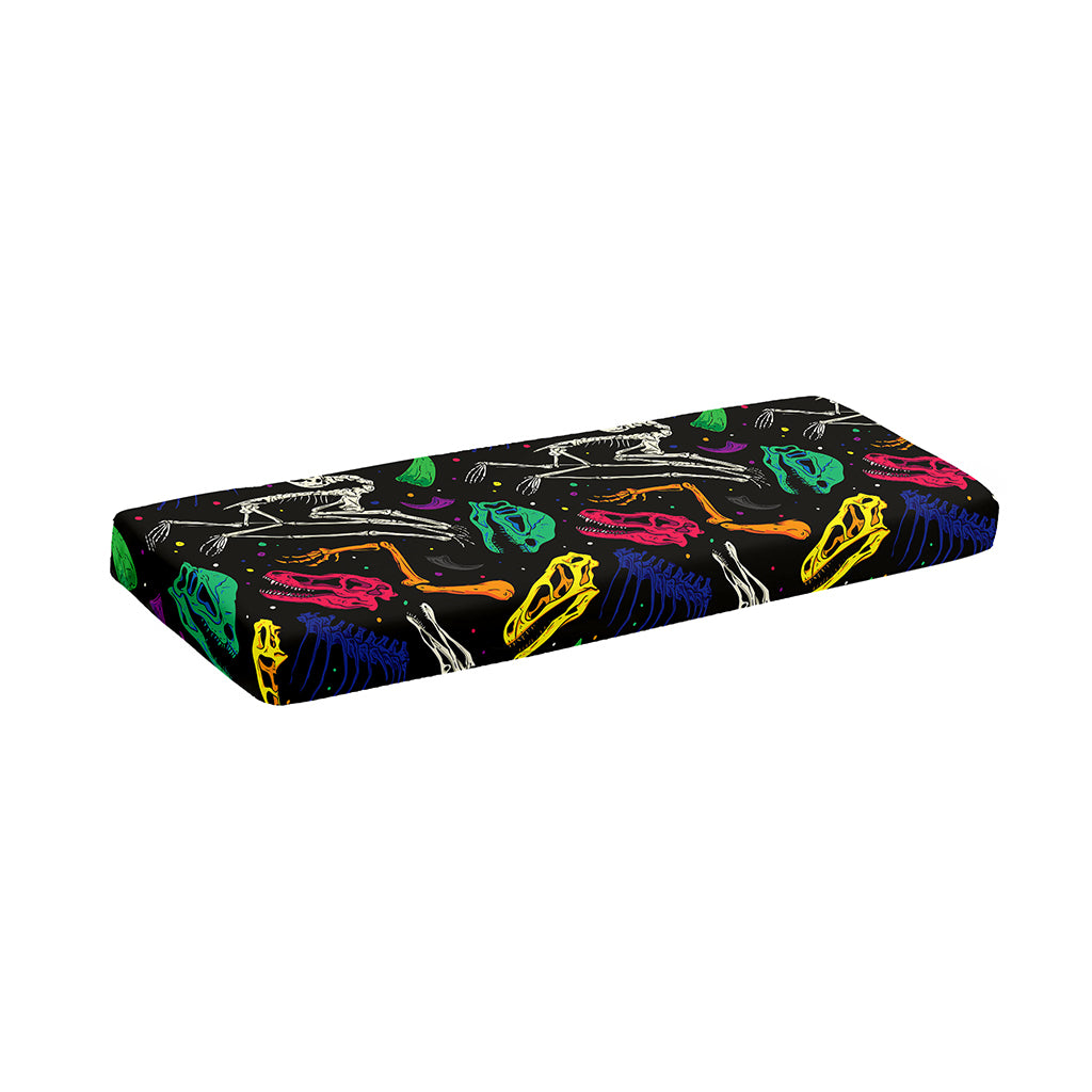 Colorful Dinosaur Fossil Pattern Print Piano Keyboard Cover