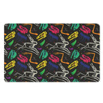Colorful Dinosaur Fossil Pattern Print Polyester Doormat