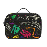 Colorful Dinosaur Fossil Pattern Print Portable Lunch Bag