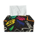 Colorful Dinosaur Fossil Pattern Print Rectangle Tissue Box Cover
