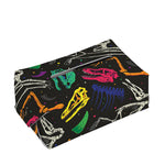 Colorful Dinosaur Fossil Pattern Print Rectangle Tissue Box Cover