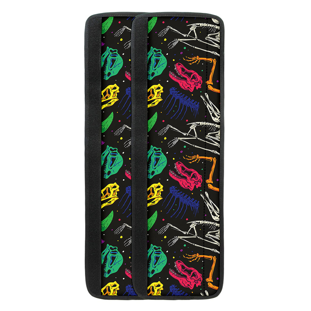 Colorful Dinosaur Fossil Pattern Print Refrigerator Handle Covers