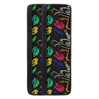 Colorful Dinosaur Fossil Pattern Print Refrigerator Handle Covers