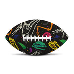 Colorful Dinosaur Fossil Pattern Print Rugby Ball