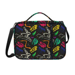 Colorful Dinosaur Fossil Pattern Print Shoulder Strap Bible Bag