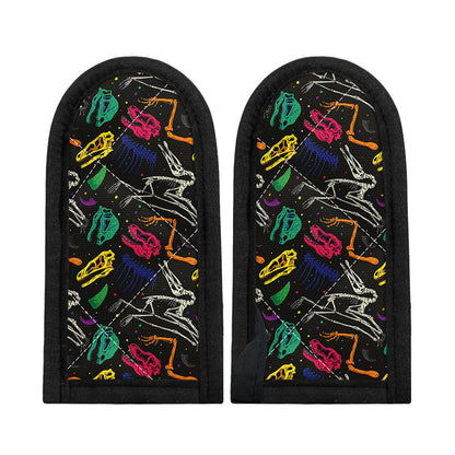 Colorful Dinosaur Fossil Pattern Print Skillet Handle Cover