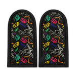 Colorful Dinosaur Fossil Pattern Print Skillet Handle Cover