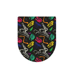 Colorful Dinosaur Fossil Pattern Print Toilet Lid Cover