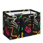 Colorful Dinosaur Fossil Pattern Print Utility Tote Bag