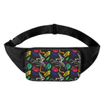 Colorful Dinosaur Fossil Pattern Print Waist Bag
