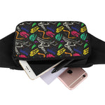 Colorful Dinosaur Fossil Pattern Print Waist Bag