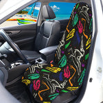 Colorful Dinosaur Fossil Pattern Print Waterproof Car Seat Cover