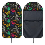 Colorful Dinosaur Fossil Pattern Print Waterproof Car Seat Cover