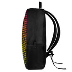 Colorful Disco Lights Pattern Print 17 Inch Backpack