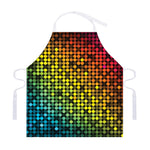 Colorful Disco Lights Pattern Print Adjustable Apron