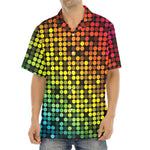 Colorful Disco Lights Pattern Print Aloha Shirt