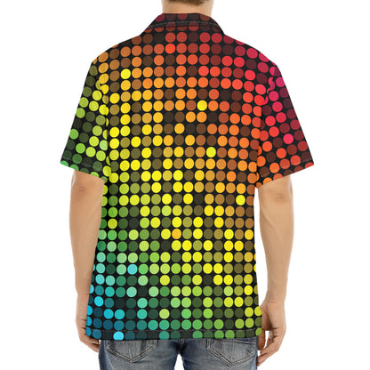 Colorful Disco Lights Pattern Print Aloha Shirt