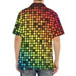 Colorful Disco Lights Pattern Print Aloha Shirt