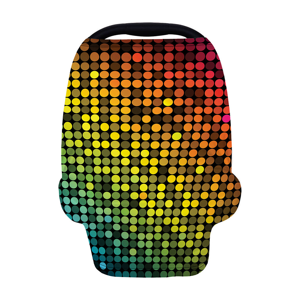 Colorful Disco Lights Pattern Print Baby Seat Cover