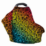 Colorful Disco Lights Pattern Print Baby Seat Cover
