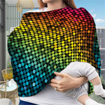 Colorful Disco Lights Pattern Print Baby Seat Cover
