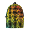 Colorful Disco Lights Pattern Print School Backpack