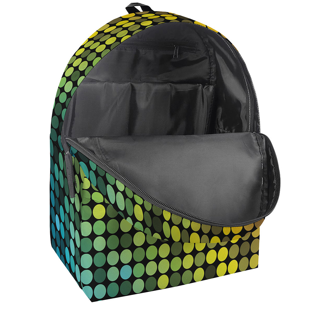 Colorful Disco Lights Pattern Print Backpack