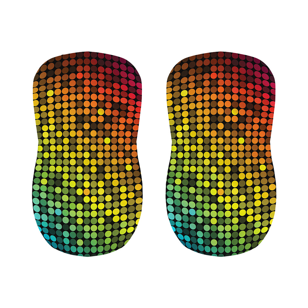 Colorful Disco Lights Pattern Print Bar Stool Covers