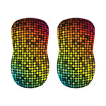 Colorful Disco Lights Pattern Print Bar Stool Covers