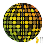 Colorful Disco Lights Pattern Print Basketball