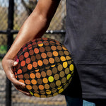 Colorful Disco Lights Pattern Print Basketball