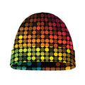 Colorful Disco Lights Pattern Print Beanie