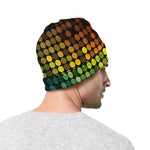 Colorful Disco Lights Pattern Print Beanie