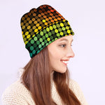 Colorful Disco Lights Pattern Print Beanie