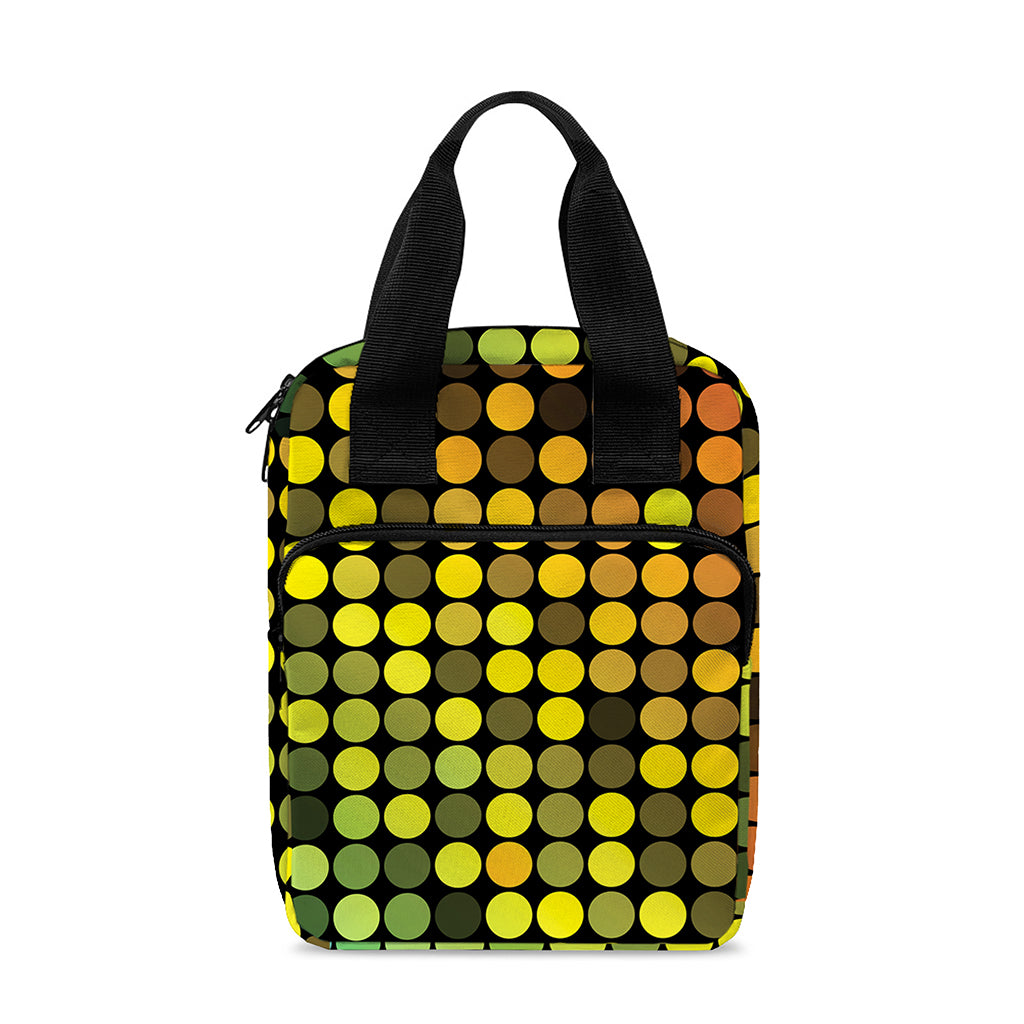 Colorful Disco Lights Pattern Print Bible Tote Bag