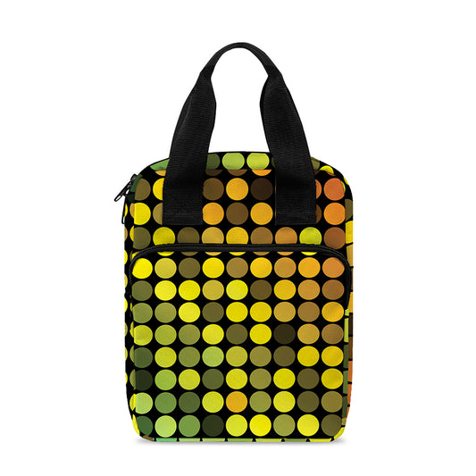 Colorful Disco Lights Pattern Print Bible Tote Bag