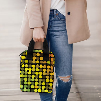 Colorful Disco Lights Pattern Print Bible Tote Bag