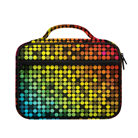 Colorful Disco Lights Pattern Print Briefcase Bible Bag