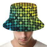 Colorful Disco Lights Pattern Print Bucket Hat