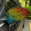 Colorful Disco Lights Pattern Print Car Side Mirror Covers