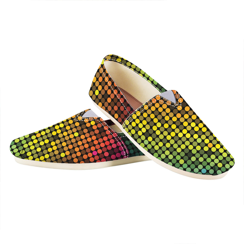 Colorful Disco Lights Pattern Print Casual Shoes
