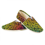 Colorful Disco Lights Pattern Print Casual Shoes