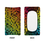 Colorful Disco Lights Pattern Print Changing Pad Cover